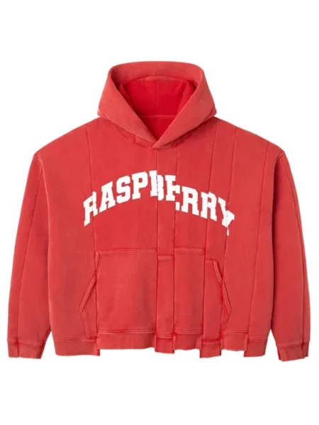 Gallery raspberry hills spliced red hoodie